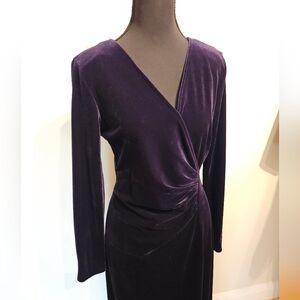 Vintage Jessica Howard Velvet Wrap Dress 6